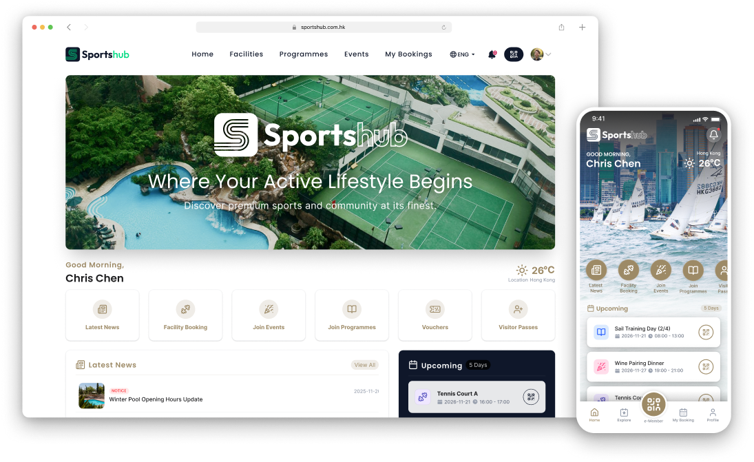 Booking Web & App Interface